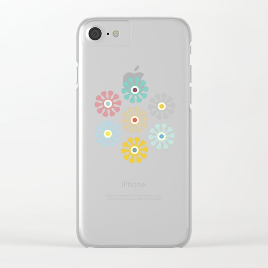 Lovely Pattern VII Clear iPhone Case