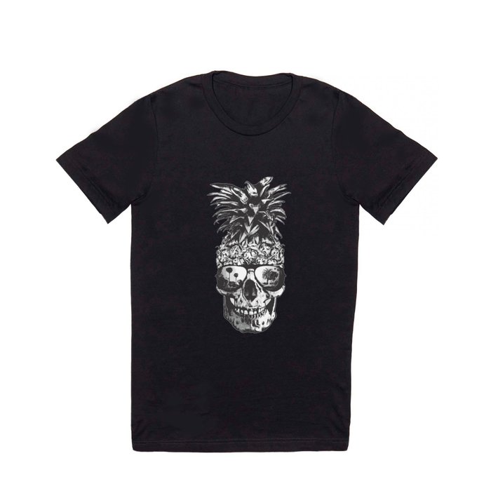 Pineapple Skull Head T Shirt
