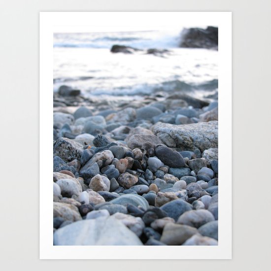 Only Pebbles Art Print