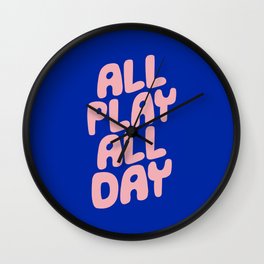 All Play All Day Wall Clock