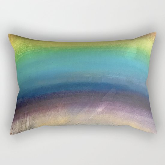 Rainbow Painting Rectangular Pillow