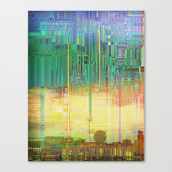 Atlante 19-06-16 / CITIES over CITIES Canvas Print