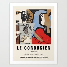 Exhibition poster-Le Corbusier 4. Art Print