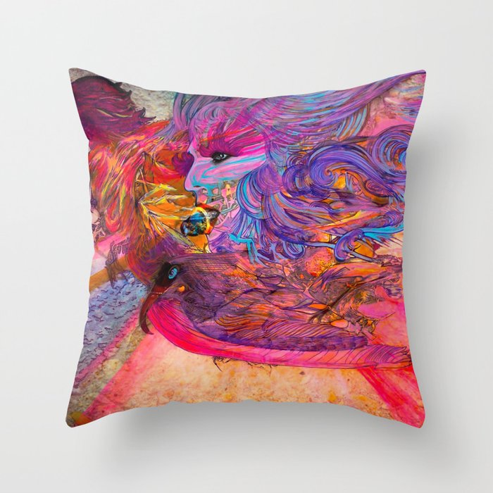 For the birds Throw Pillow