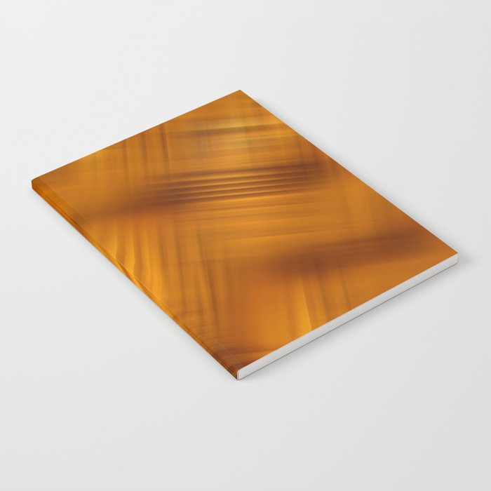 Orange brown Stripes Notebook