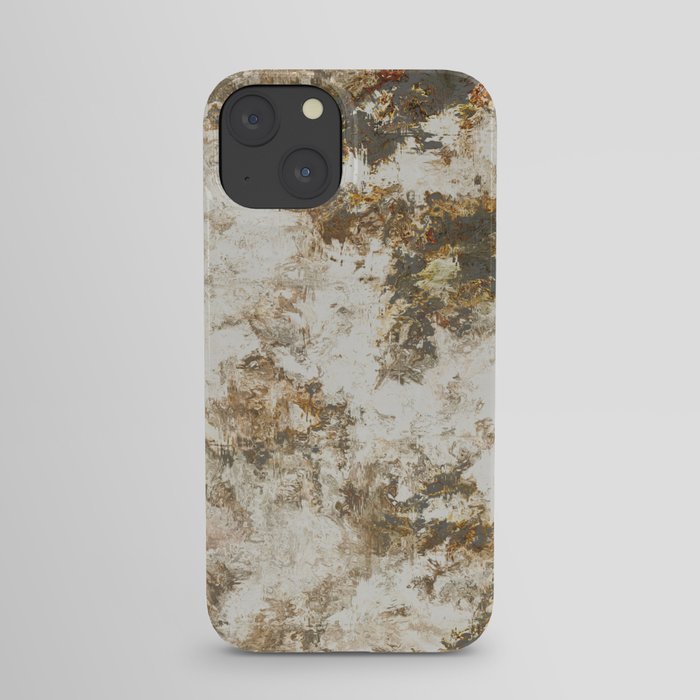 Grunge stucco rusty grey stone iPhone Case