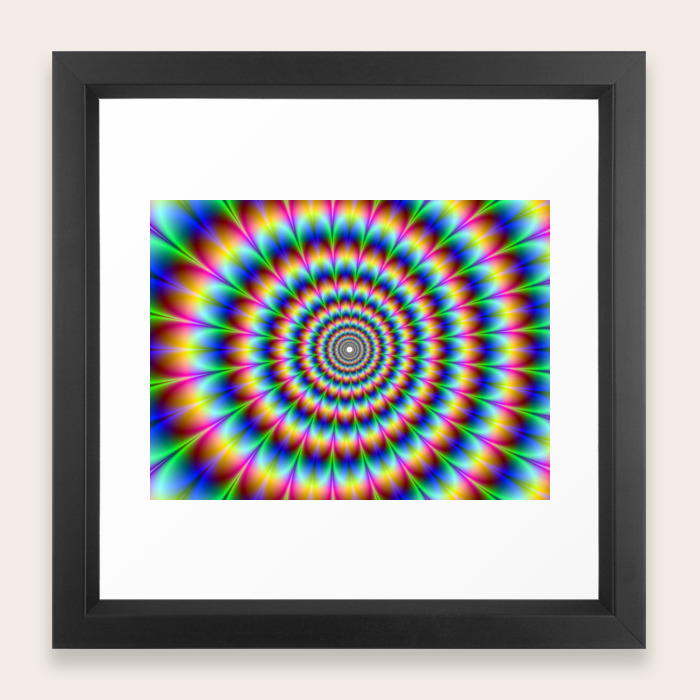 Trippy Stoner Framed Art Print By Closeddoor Society6