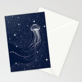 starry jellyfish Stationery Card