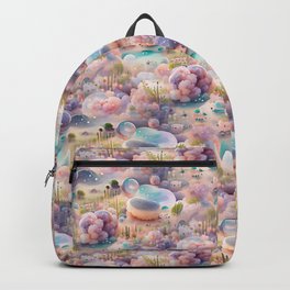 Mystical Bubble Landscape Pattern Backpack