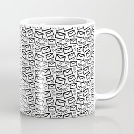 Black&white envelopes everywhere Coffee Mug