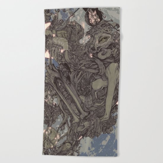 REMEMBER MIND (full moon) Beach Towel