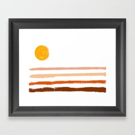 Minimalist Desert Palette Framed Art Print