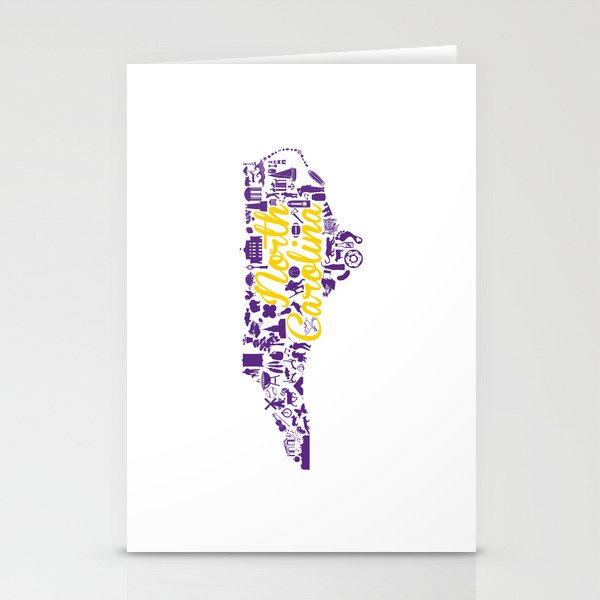 ECU North Carolina State - Purple and Gold Eastern Carolina University Design Stationery Cards