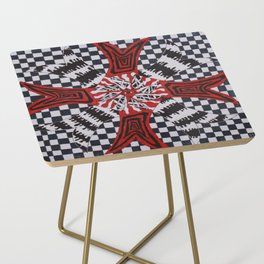 Dark Mandala Side Table