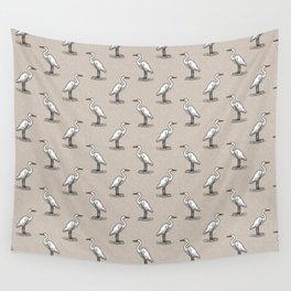 egrets - pewter Wall Tapestry