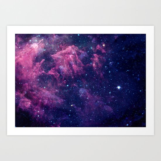 Space nebula Art Print