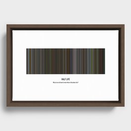 Half life barcode art print Framed Canvas