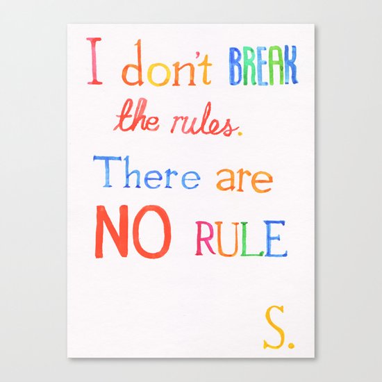 JUDAS (The Rules) Canvas Print