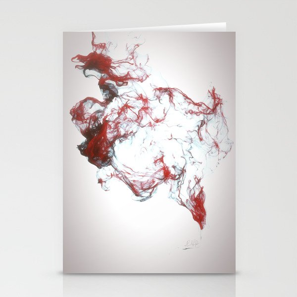 Ink dispersion Stationery Cards