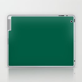 Dark Green Solid Color Pairs Pantone Green Jacket 19-6027 TCX Shades of Blue-green Hues Laptop Skin