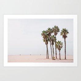 Palm Trees At The Beach Art Print