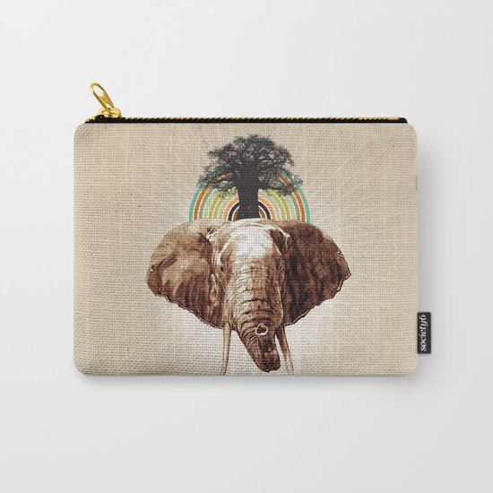 Glue Network Print Series "Environment & Animals" Carry-All Pouch