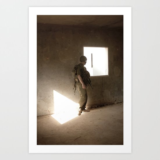 waiting at the window Art Print