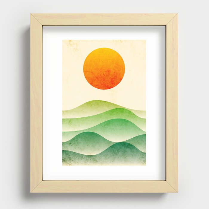 sunrise, spring Recessed Framed Print