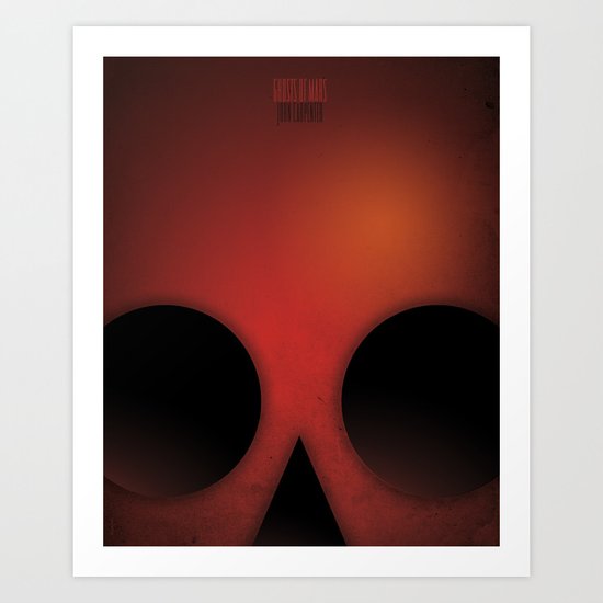 SMOOTH MINIMALISM - Ghost of Mars Art Print