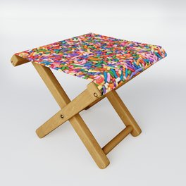 Colorful Rainbow Sprinkles | Sweet Candy Folding Stool