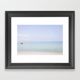 Out to Sea x Gulf of Mexico Ocean Kayaks x Florida Photography Framed Art Print