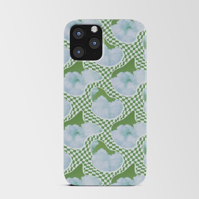 Funky Sky Shapes (Blue & Green Color Version) iPhone Card Case