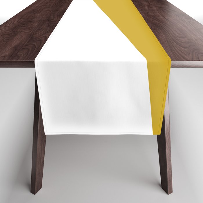 Stripe Block (mustard yellow/white) Table Runner