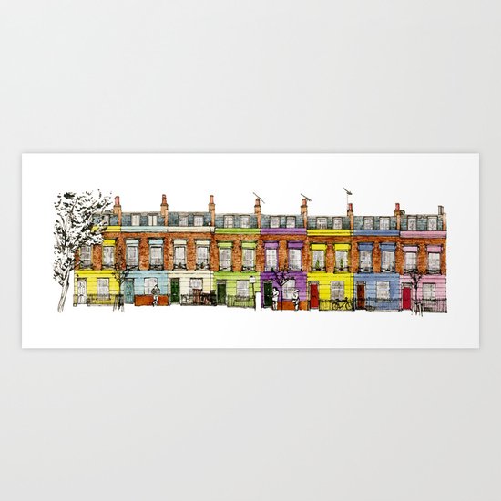 Hartland Road 1-15/Camden, London Art Print