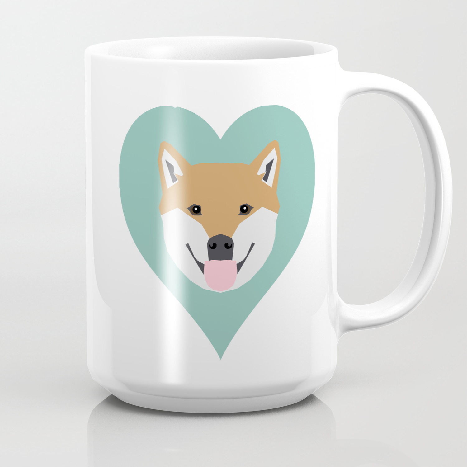 Shiba Love Heart Shiba Inu Funny Dog For Dog Lovers Pet Gifts Customizable Dog Meme Dog Person Coffee Mug By Petfriendly Society6
