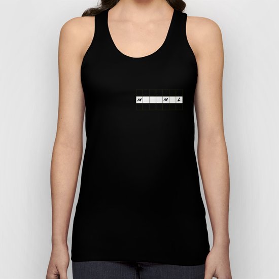 One across (little clue) Unisex Tank Top