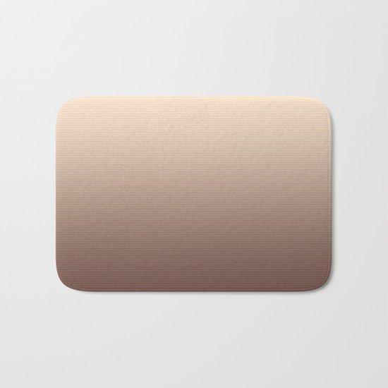 RoseGold Stripes Bath Mat