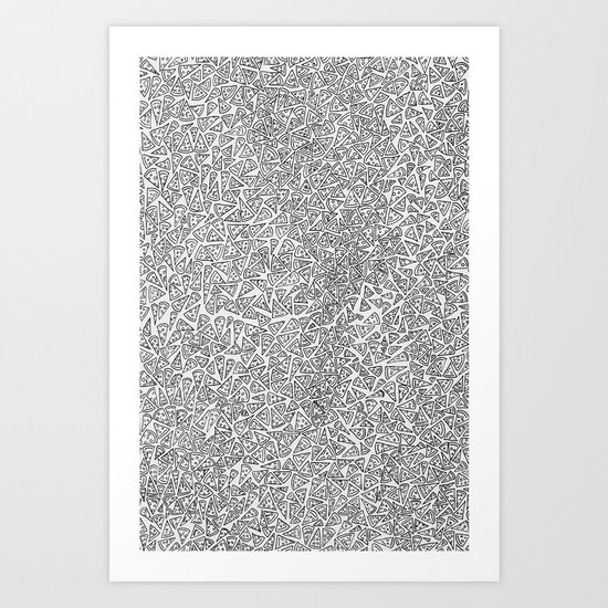 2D Pizza Art Print