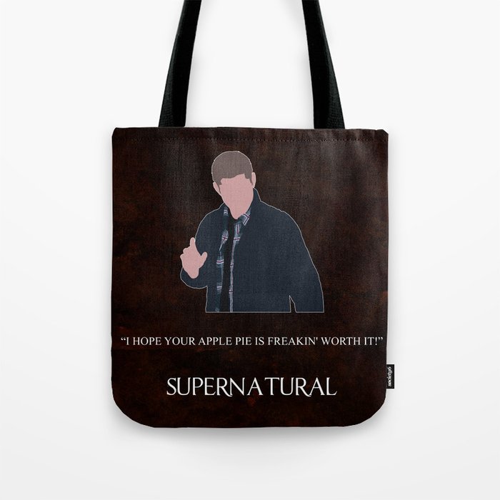 Supernatural Dean Winchester Tote Bag By Britishin
