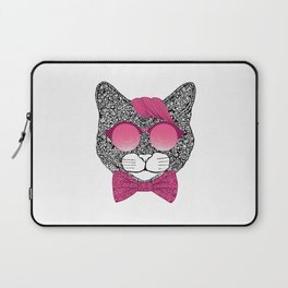 Pink Cat Laptop Sleeve