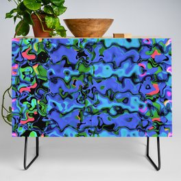 Synth blue wave Credenza