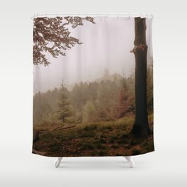 Foggy forest | Mystical | Fine art Photography  Shower Curtain