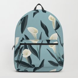 Flowers print (calla) Backpack | Flower, Flowersprint, Graphicdesign, Vectorprint, Vector, Calla 