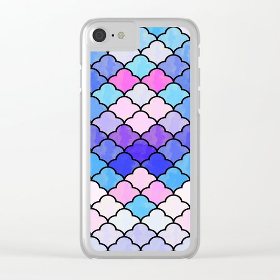 Watercolor Lovely Pattern VVXIII Clear iPhone Case