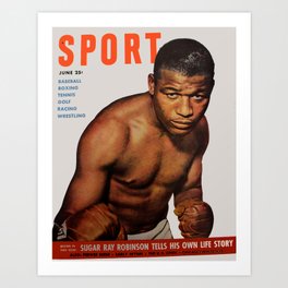 Boxing and Boxers: Sugar Ray Robinson Art Print