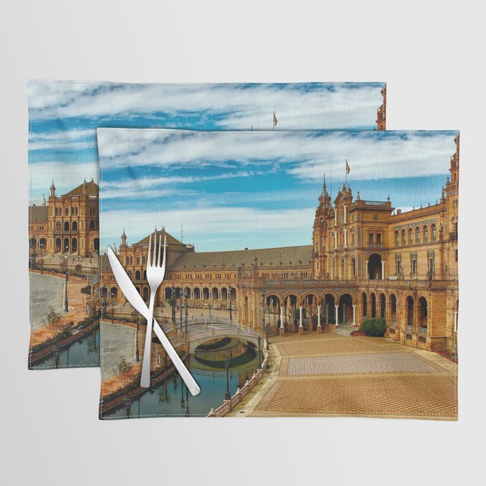 Spain Photography - Historical Landmark In Seville Placemat