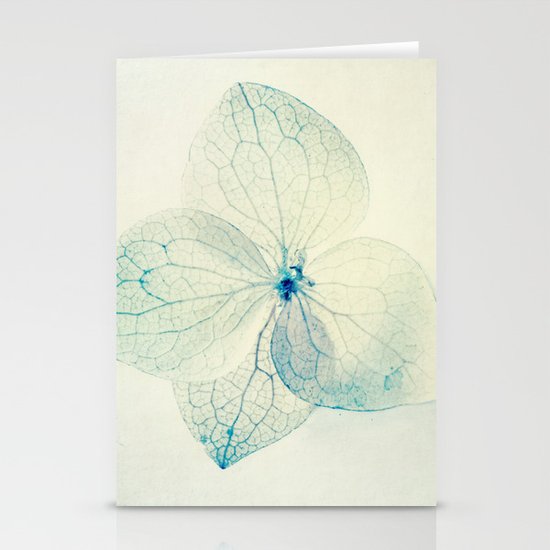 pastel hydrangea Stationery Cards