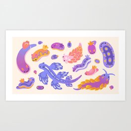 sea slug - pastel Art Print