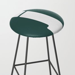 j (White & Dark Green Letter) Bar Stool