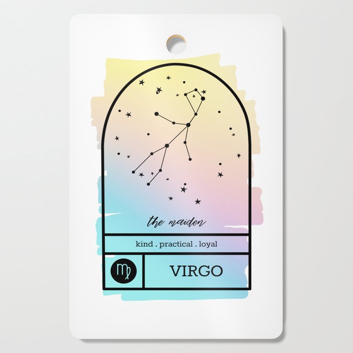 Virgo Zodiac | Pastel Gradient Cutting Board